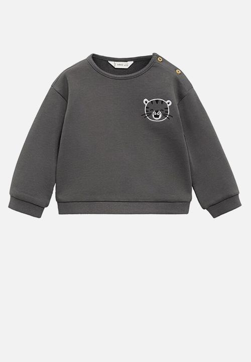MANGO - Sweatshirt tiger - charcoal