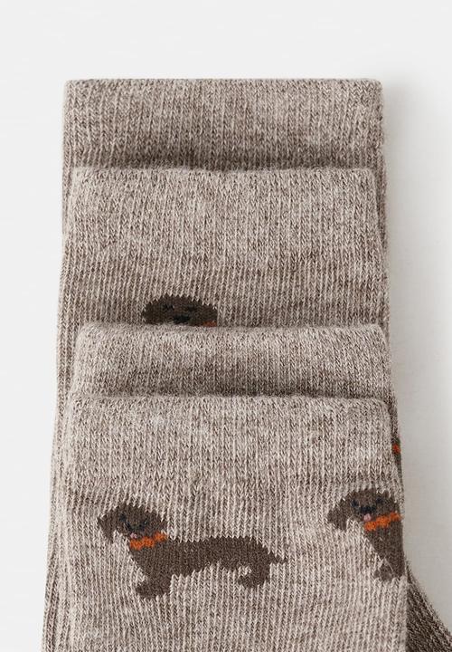 MANGO - Socks CYRILL - Medium Brown