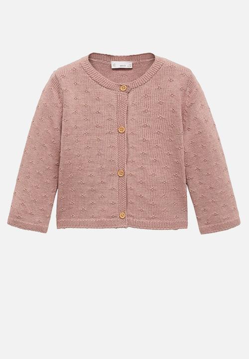 MANGO - Cardigan britainc - light/pastel pink