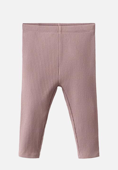 MANGO - Leggings gin - dark red