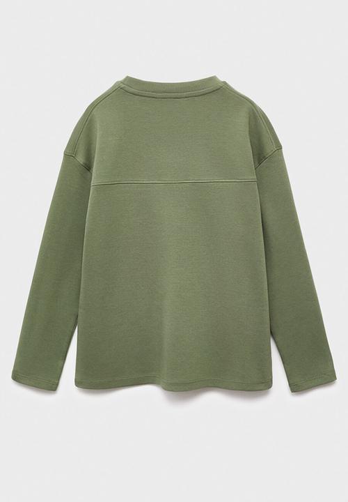 MANGO - T-shirt nubasic - green