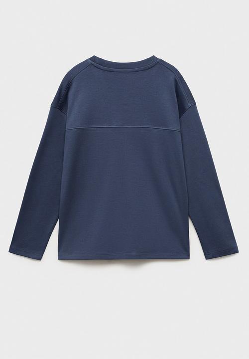MANGO - T-shirt nubasic - dark blue