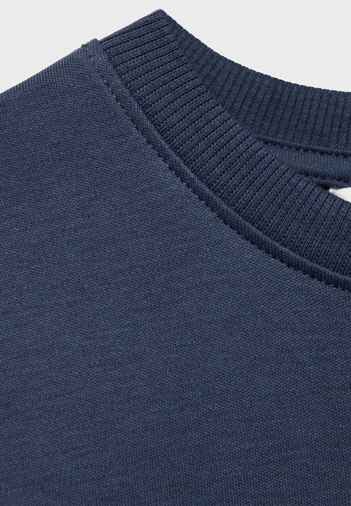 MANGO - T-shirt nubasic - dark blue