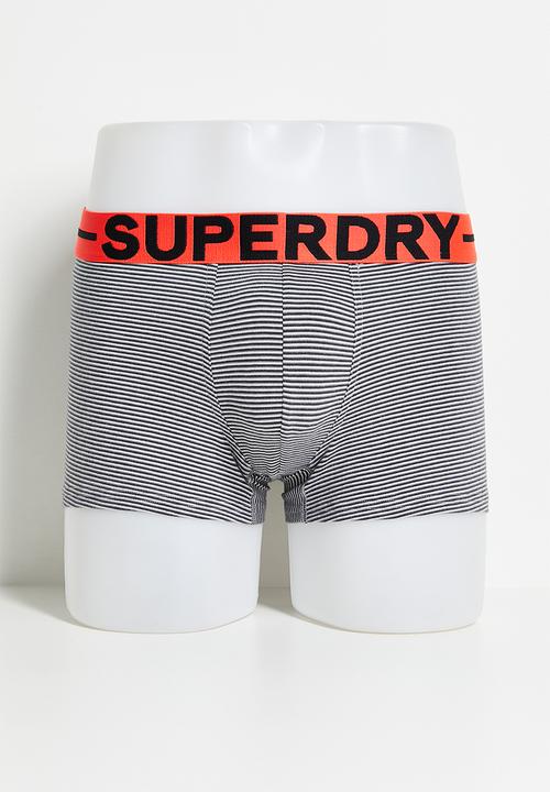 Superdry. - Trunk Triple Pack - Ath Grey Feeder/Blk Stripe/Blk