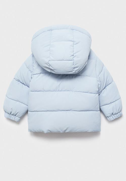 MANGO - Puffer coat teddy - light/pastel blue