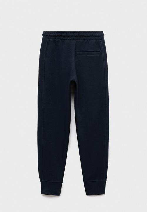 MANGO - Joggers pique - navy
