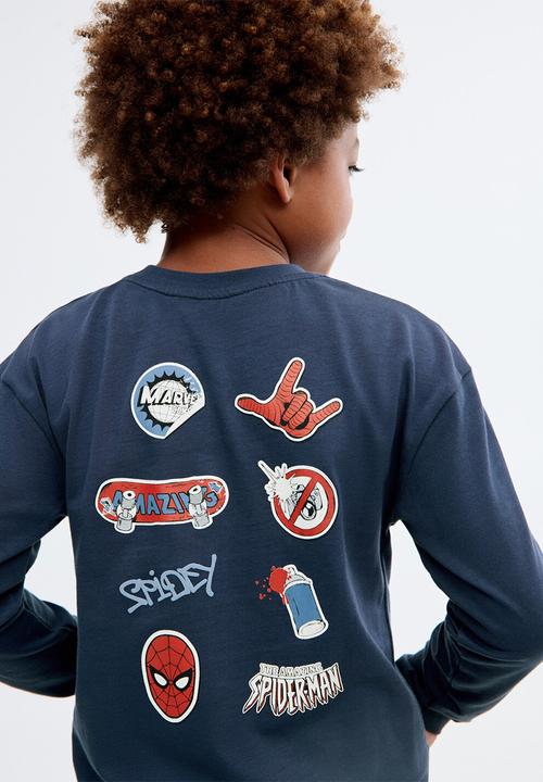 MANGO - T-shirt avespide - navy