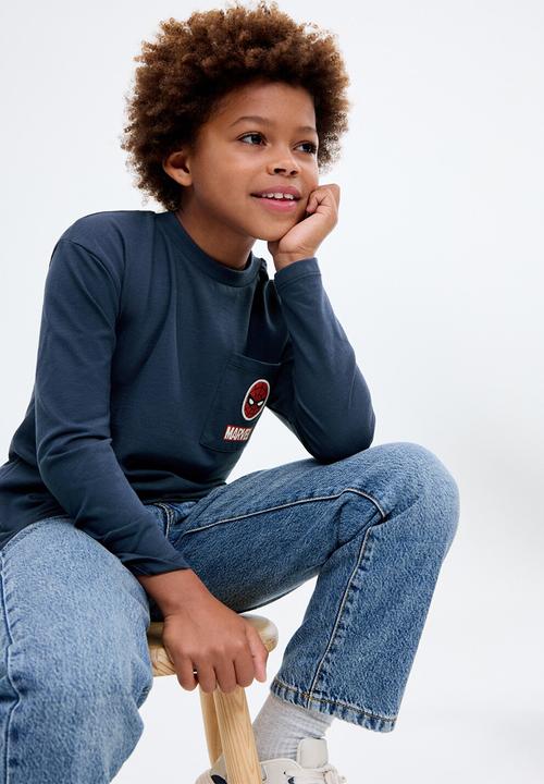 MANGO - T-shirt avespide - navy