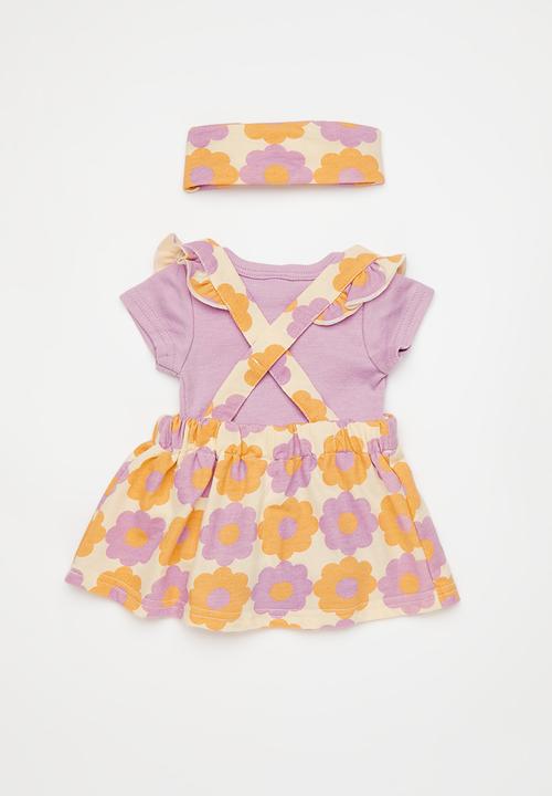 Pop Candy - Suspender bodysuit with headband - multi