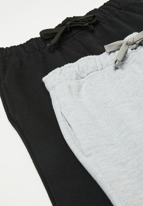 Pop Candy - 2 Pack joggers - black/grey