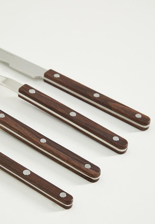 Nicolson Russell - Louisiana Dark Wood 16piece Cutlery Set
