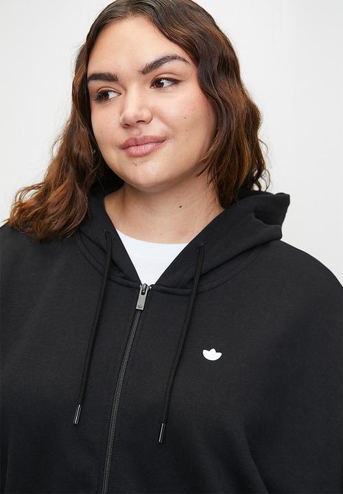 adidas Originals - Plus ESS Full Zip HOODIE - black