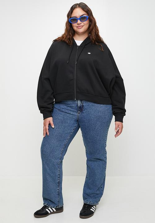 adidas Originals - Plus ESS Full Zip HOODIE - black
