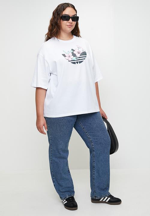 adidas Originals - Plus OVSZED FL TEE W  - white