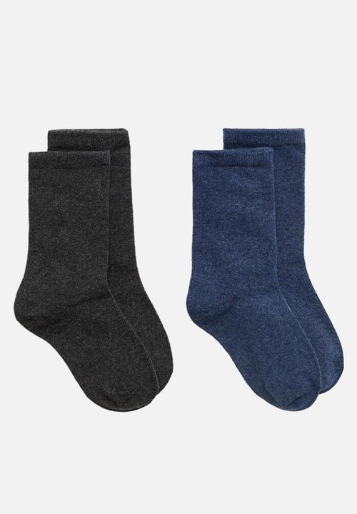 MANGO - Socks plain - charcoal