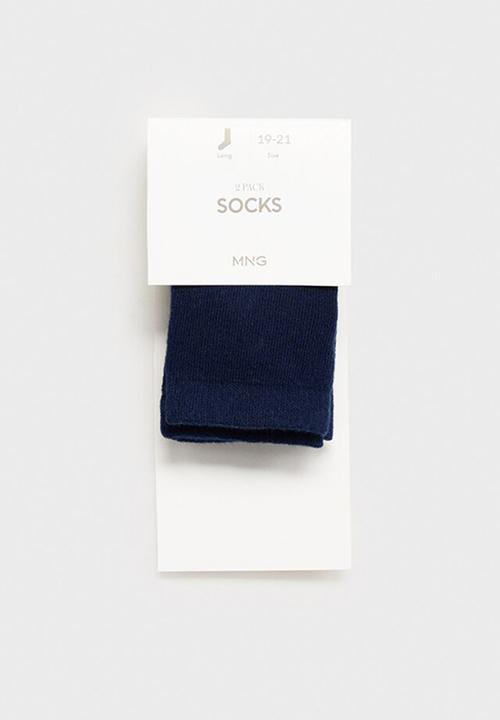 MANGO - Socks solidb - navy