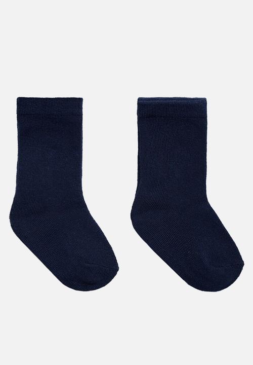 MANGO - Socks solidb - navy