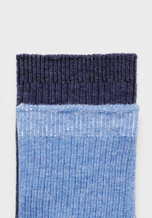 MANGO - Socks ribb - medium blue