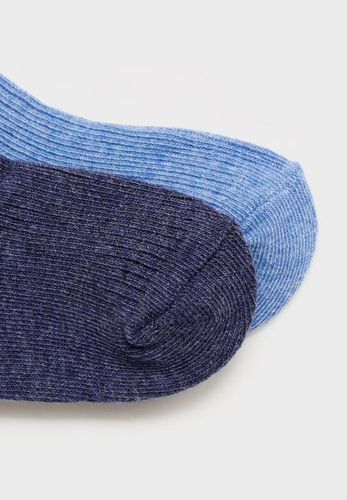MANGO - Socks ribb - medium blue