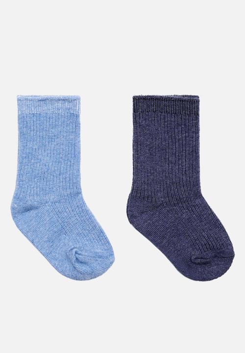 MANGO - Socks ribb - medium blue