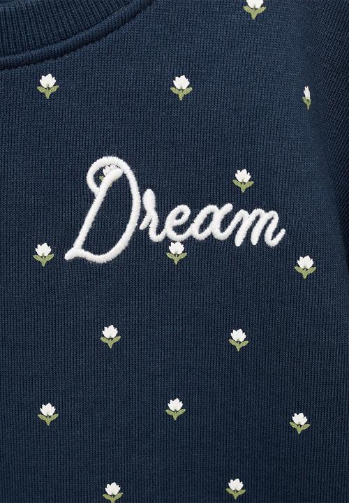 MANGO - Embroidered sweatshirt - navy