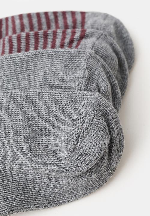 MANGO - Socks FSTRIPE - Dark Red
