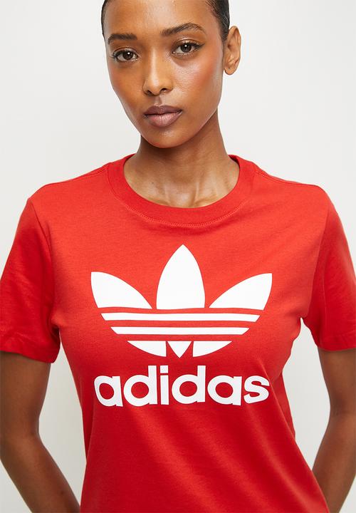 adidas Originals - Trefoil Tee W S26 - Better Scarlet