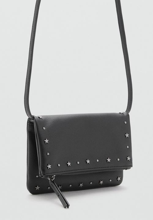 MANGO - Mini bag snake - black