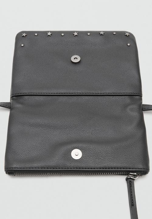 MANGO - Mini bag snake - black