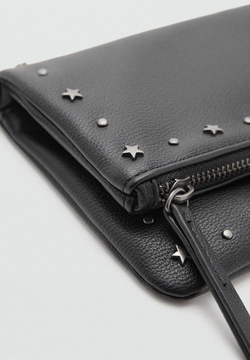 MANGO - Mini bag snake - black
