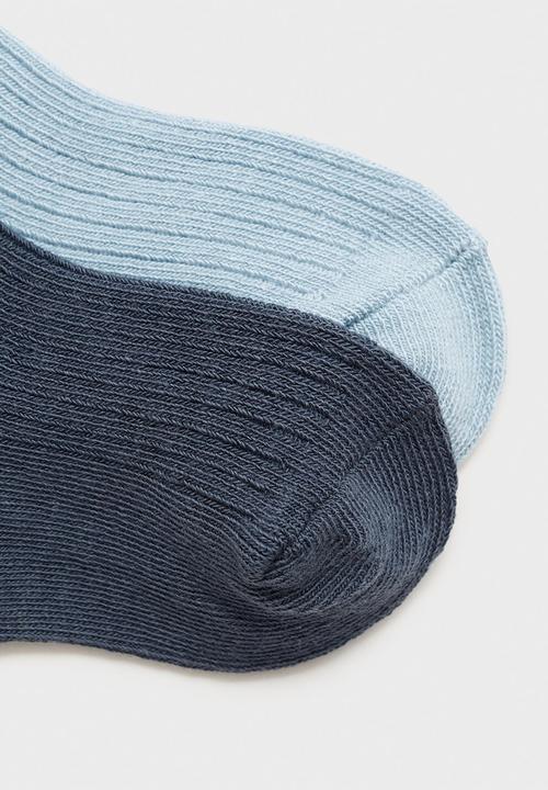 MANGO - Socks ribshorb - light/pastel blue