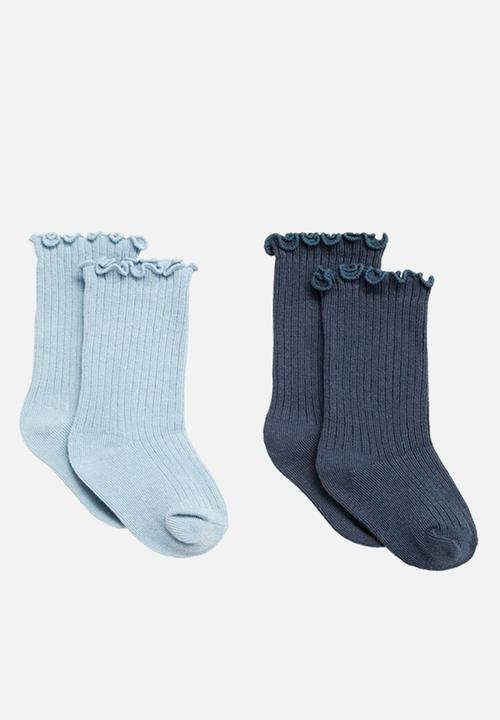 MANGO - Socks ribshorb - light/pastel blue