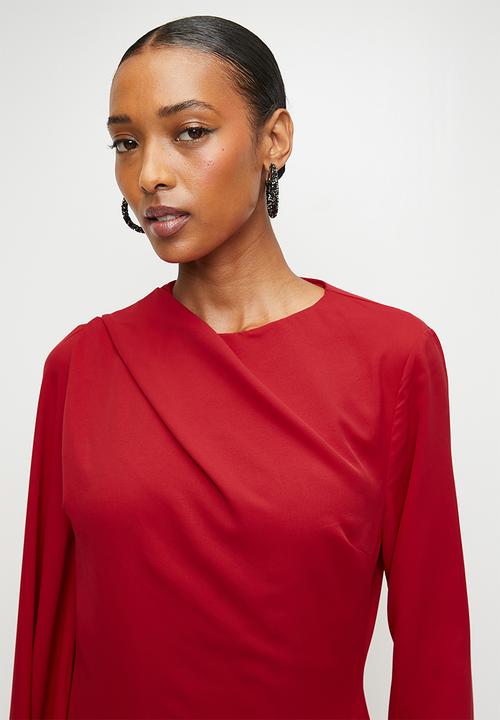 Trendyol - Maxi Woven Dress - Red