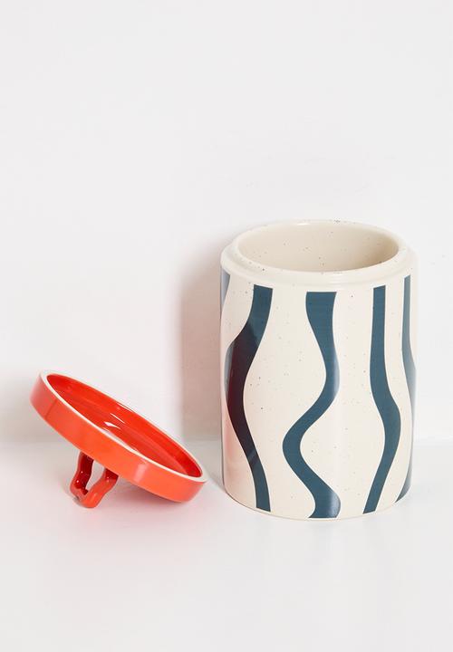Nicolson Russell - Zig Zag Canister Orange & Dark Blue