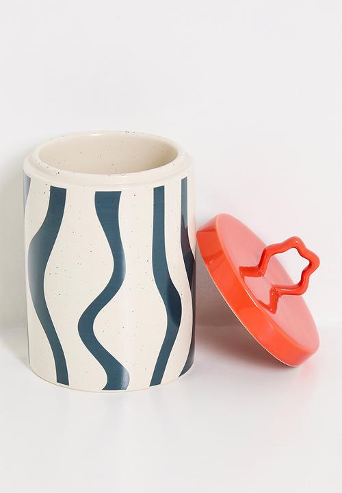Nicolson Russell - Zig Zag Canister Orange & Dark Blue