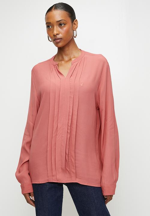 POLO - Wmn Gabriella Long sleeve Blouse - Brick