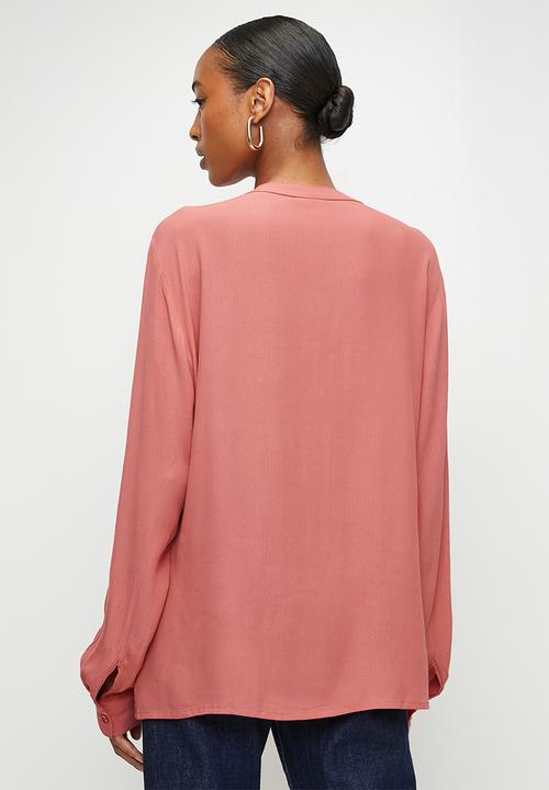 POLO - Wmn Gabriella Long sleeve Blouse - Brick