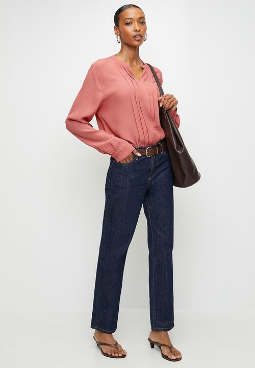POLO - Wmn Gabriella Long sleeve Blouse - Brick
