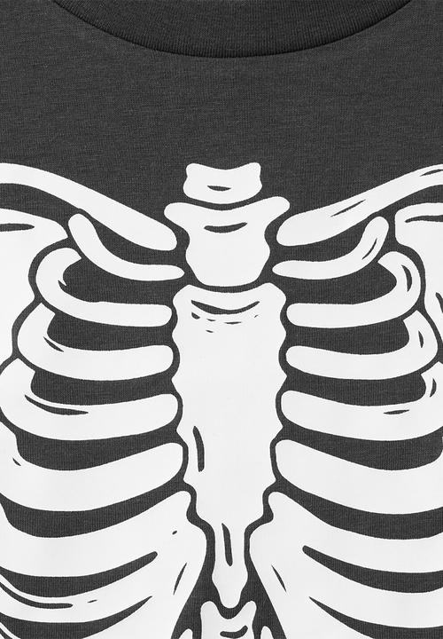 MANGO - Pyjama BONES - Charcoal