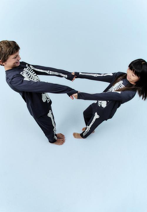 MANGO - Pyjama BONES - Charcoal