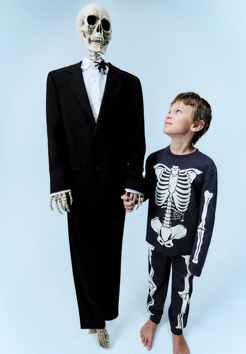 MANGO - Pyjama BONES - Charcoal