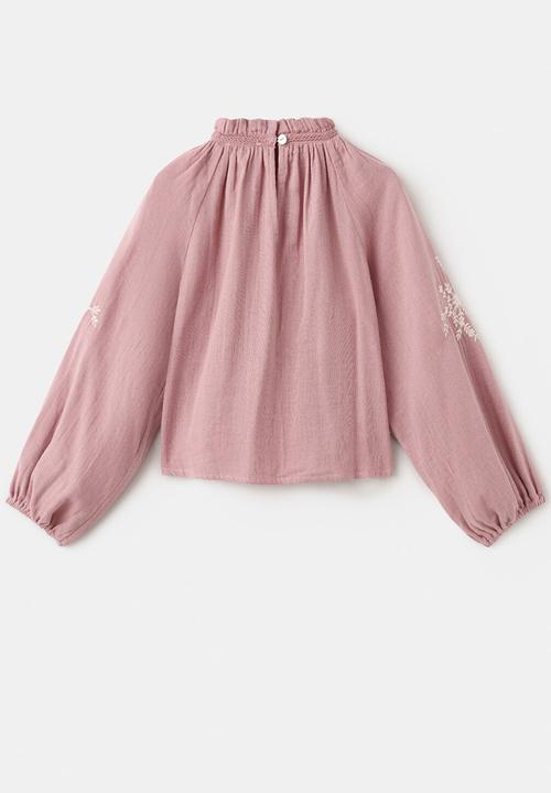 MANGO - Blouse CHARLOTE - Pink