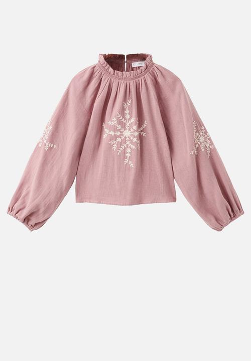 MANGO - Blouse CHARLOTE - Pink