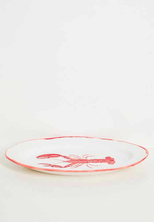 Urchin Art - Lobster serving platter - Coral