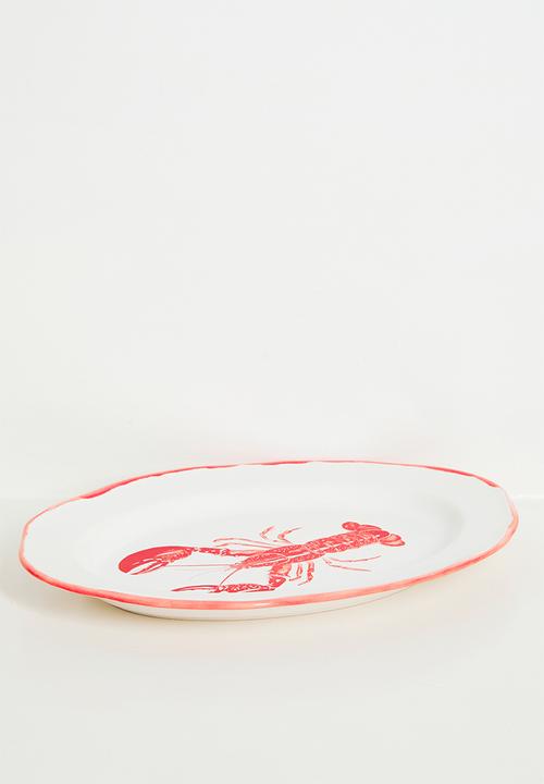 Urchin Art - Lobster serving platter - Coral