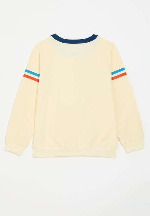 Pop Candy - Skater pelican graphic sweatshirt - cream/multi