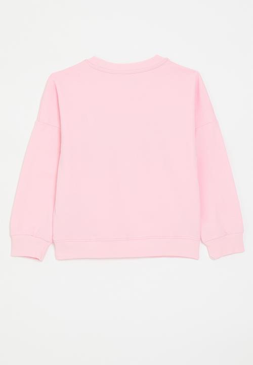Pop Candy - Graphic slogan weater - light pink/sister