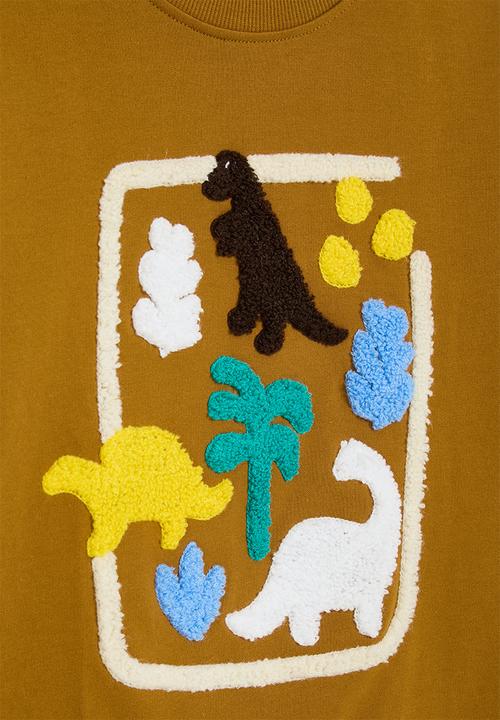Pop Candy - Chenille embroidered sweatshirt - ginger/multi
