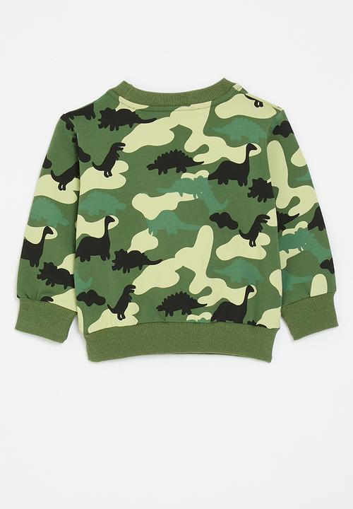 Pop Candy - Camo sweatshirt - green
