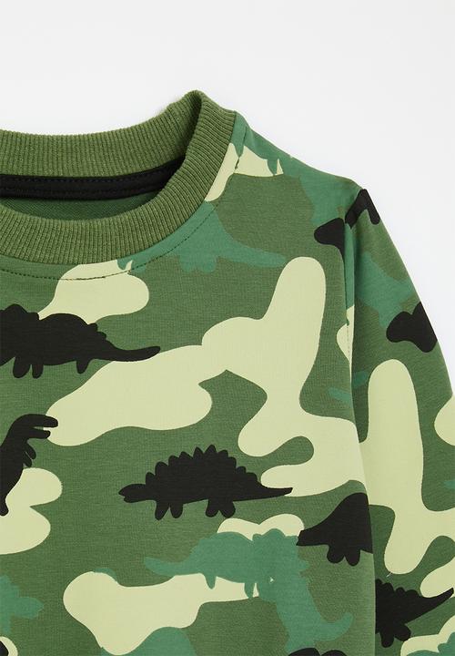 Pop Candy - Camo sweatshirt - green